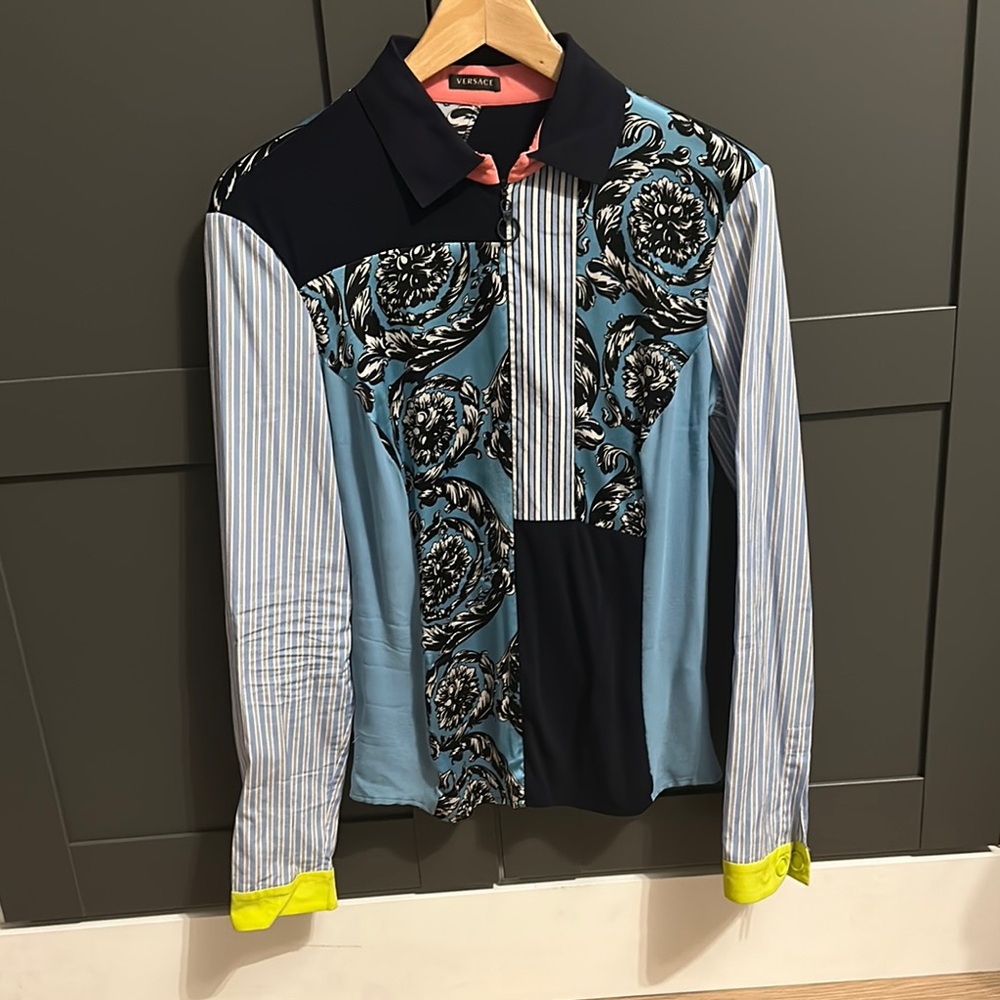 Versace Multicolor Patterned Blouse - image 1
